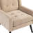 Tufted Upholstered Wide Back Armchair-582471469