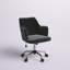 Chaise de travail ergonomique en velours Sekani-1704495224-1704495226
