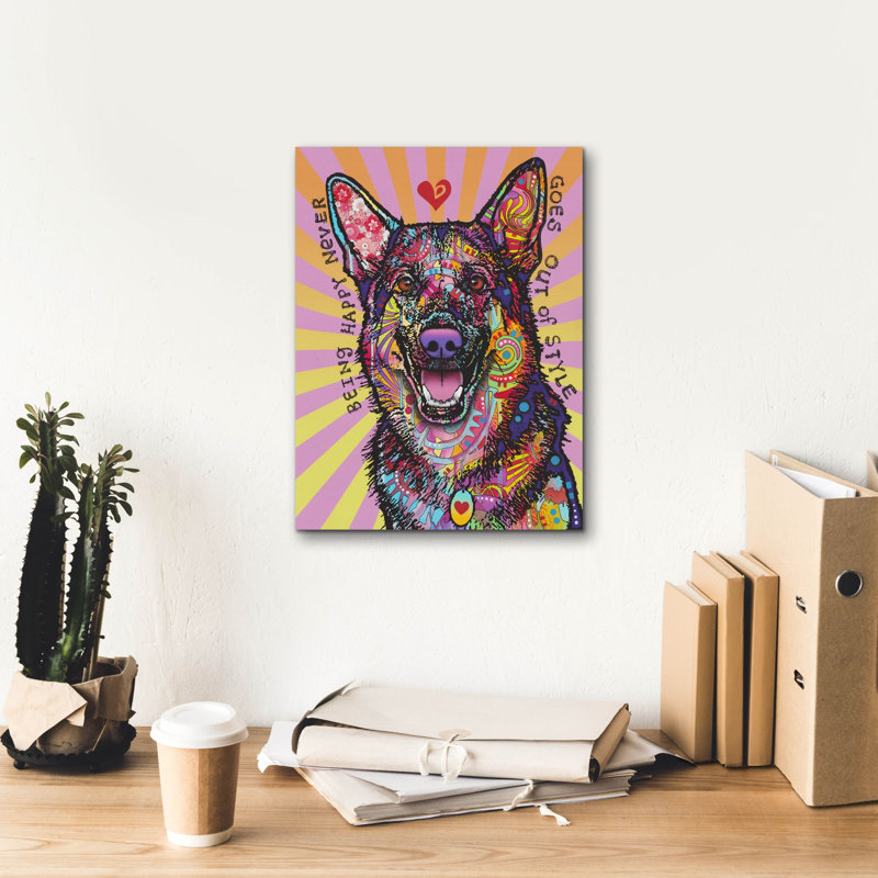 «Lark Manor ™« Being Happy »par Dean Russo Studios, art mural sur toile, H 16 po x l 12 po x P 0,75 po