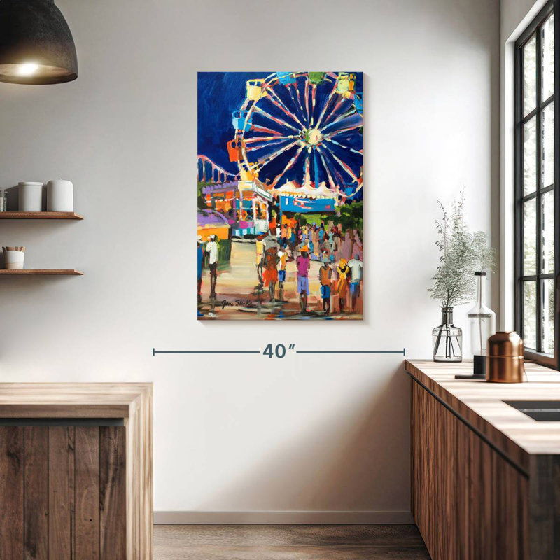 Kerner Night Carnival, 39" H x 26" W