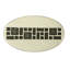 TILE OVAL KNOB; ANTIQUE NICKEL