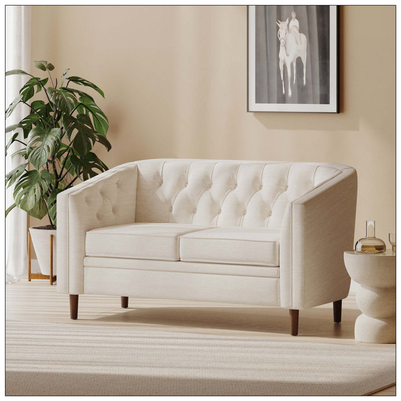 Tahisa Loveseat, Beige 
