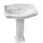 Barclay Stanford 17.875'' White Vitreous China U-Shaped Bathroom Sink with Overflow-93815973