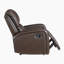 Fauteuil inclinable moderne et contemporain en cuir fleur 33,5 po Demers de Demers