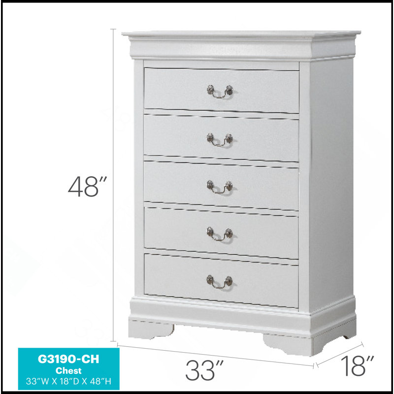 Commode Louis Phillipe, blanc, Blanc