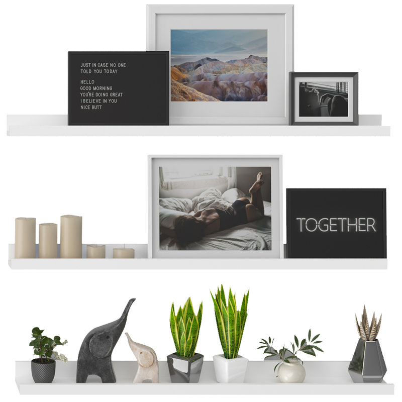Dequaveon 3 Piece Floating Shelf
