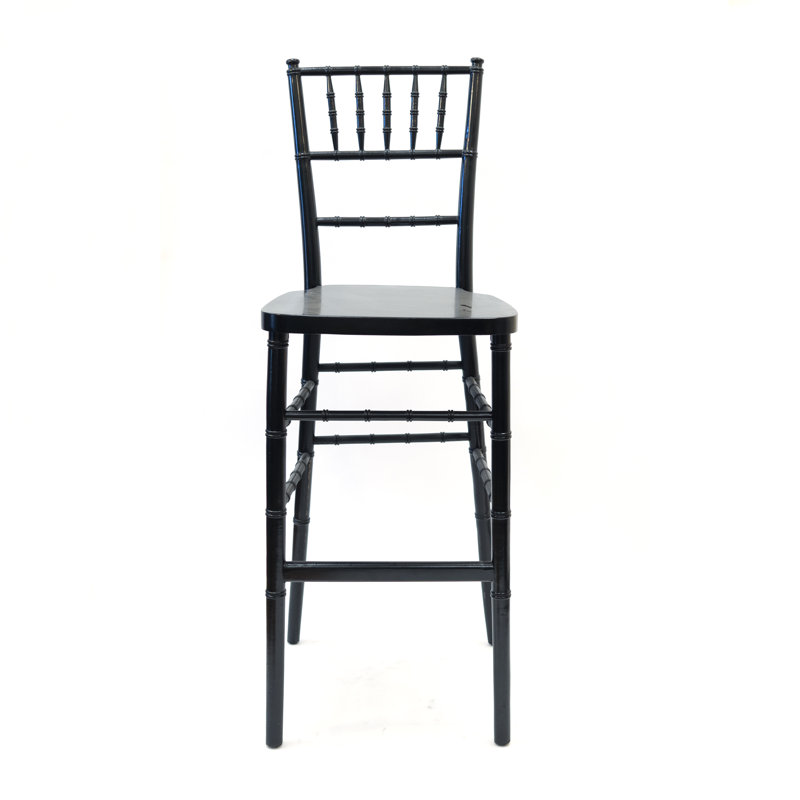 Cliffland Counter Stool with Solid Wood Frame, Black