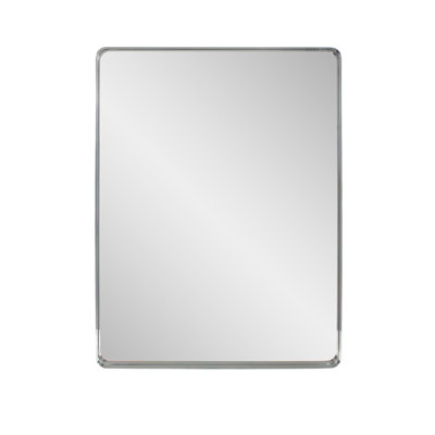 Steele Polished Silver Mirror