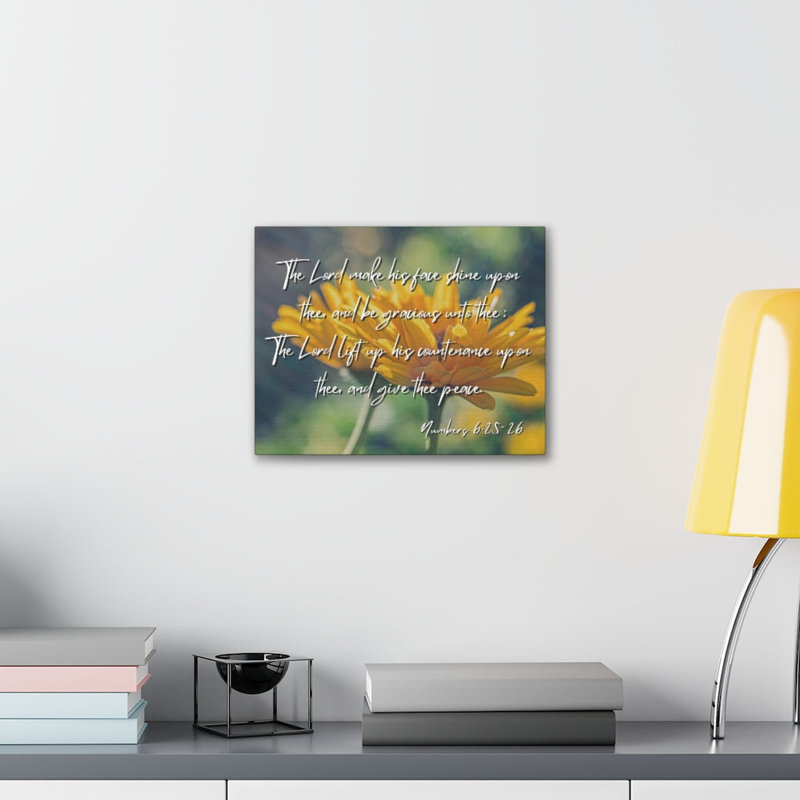 His Face Shine Numbers 6:25-26 - Wrapped Canvas Print, 61cm H x 76cm W