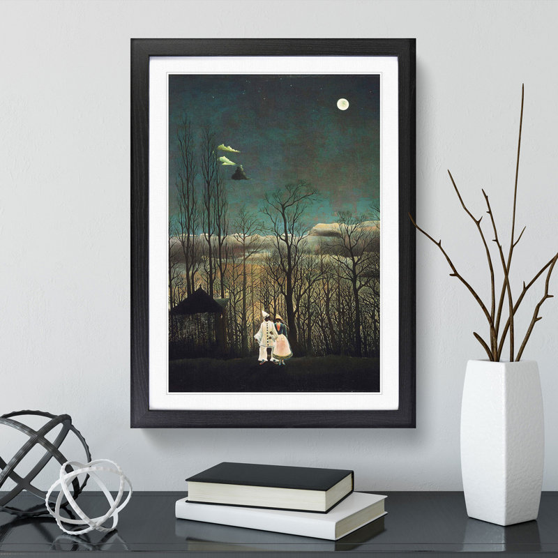 Carnival Evening by Henri Rousseau - Framed Print, Black Framed, 65cm H x 48cm W x 2cm D