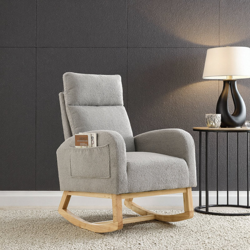 Fauteuil à bascule Teddy, Gris