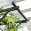 Arche de treillis de jardin en métal décoratif de 82 po Outsunny avec tubes en acier durable et volutes élégantes, parfait pour les mariages