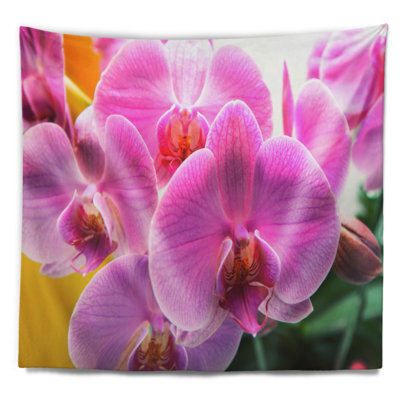 Magnifique tapisserie orchidée mauve