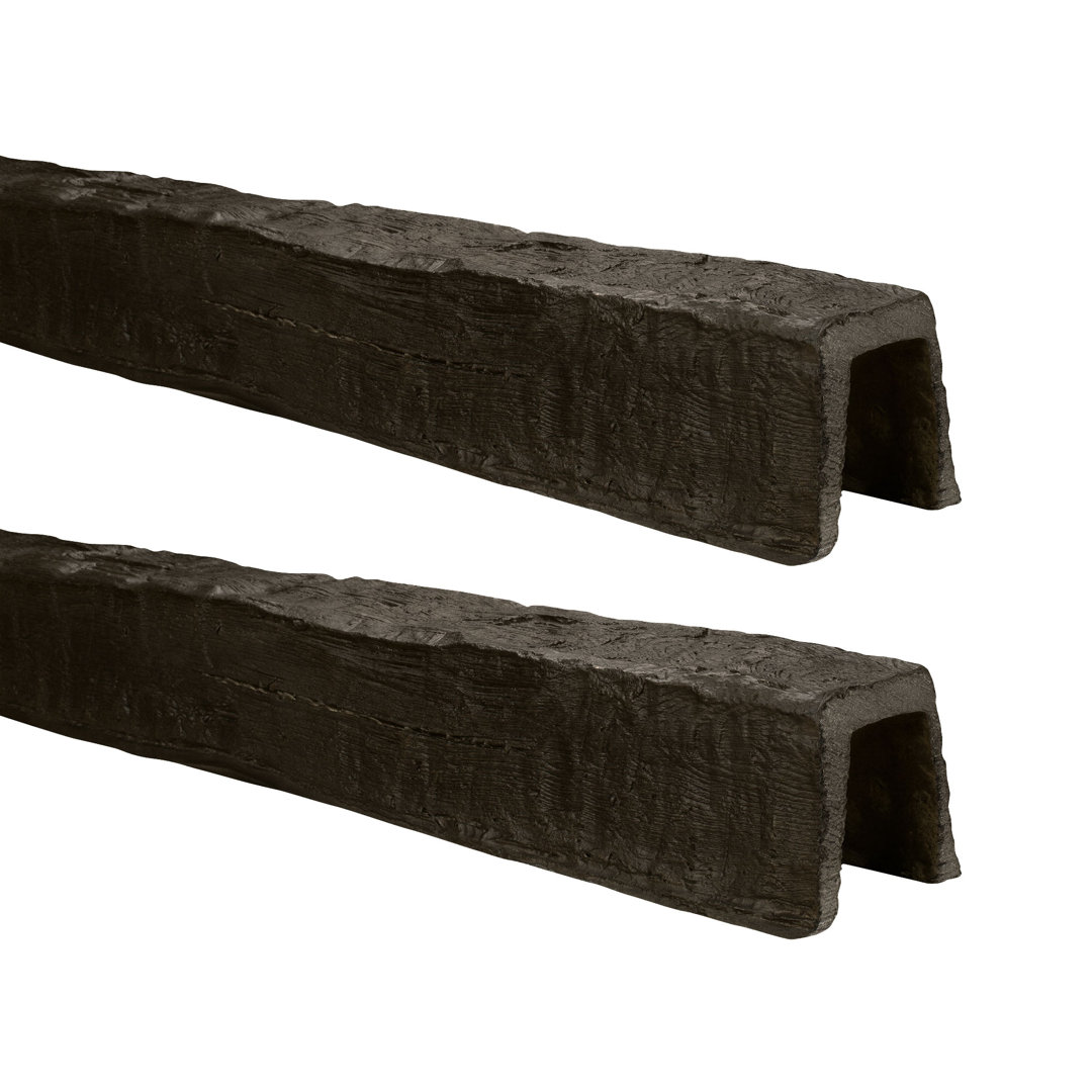 Faux Wood Beam 5"H x 153"W x 5"D U Shaped Ceiling Beam (Set of 2) Architectural Products by Outwater L.L.C. 