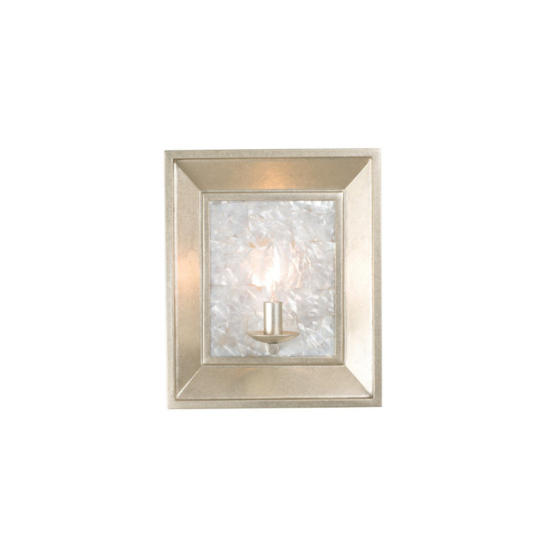 Hayworth 1 LT Warm Silver Wall Sconce Kalco
