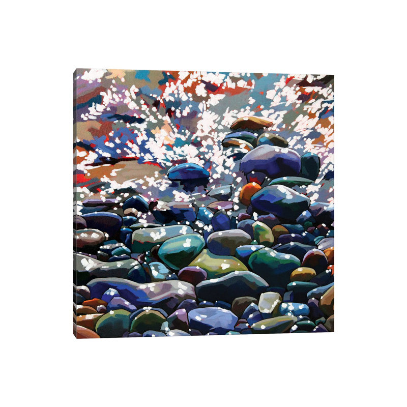 Pebbles XIII by Kevin Lowery - Wrapped Canvas Painting, 30.48 cm H x 30.48 cm W