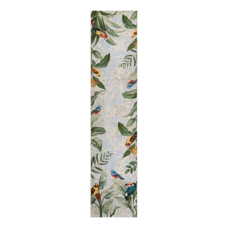 Tapis d'extérieur moderne Shar Multi_Unique, Tapis de couloir 2 pi 7 po x 12 pi