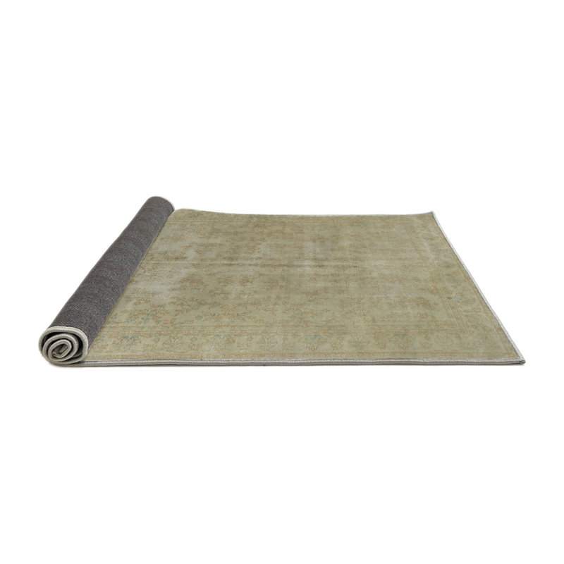 Tapis traditionnel vert, Rond 5 pi