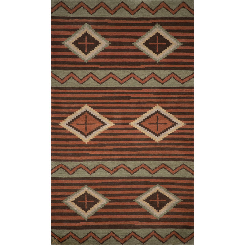 Mesa Wool Southwestern Area Rug, Rectangle 5' x 8'