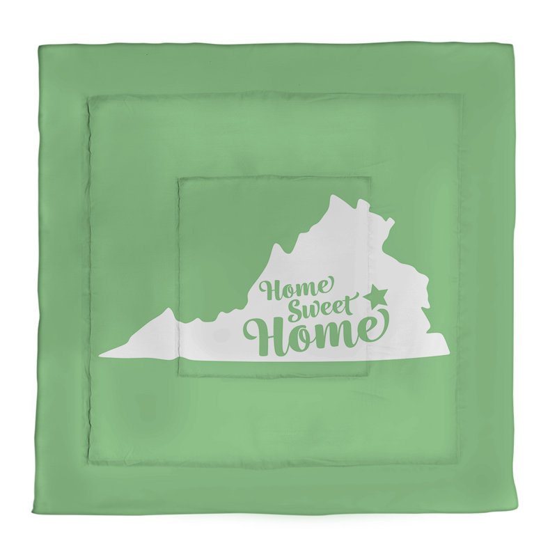 Richmond Modern & Contemporary Polyester Percale Comforter, King Comforter, Green