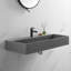 Lavabo de salle de bain mural ou sur comptoir 47 po avec trou de robinet simple-69275323
