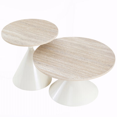 2-piece coffee round table set