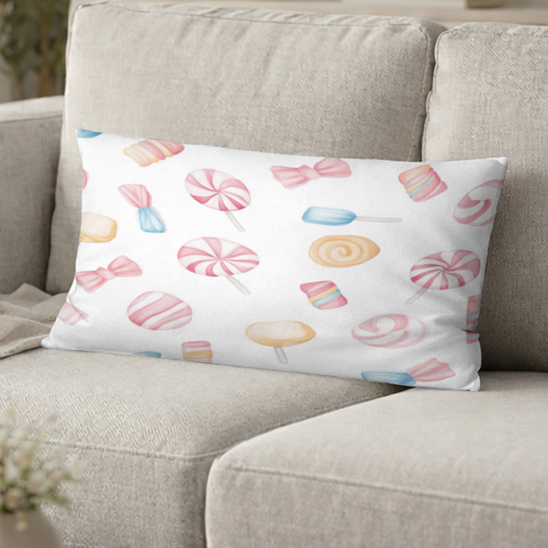Coussin Boho - Coussin imprimé "Candy Dreams", H 12 po x l 20 po