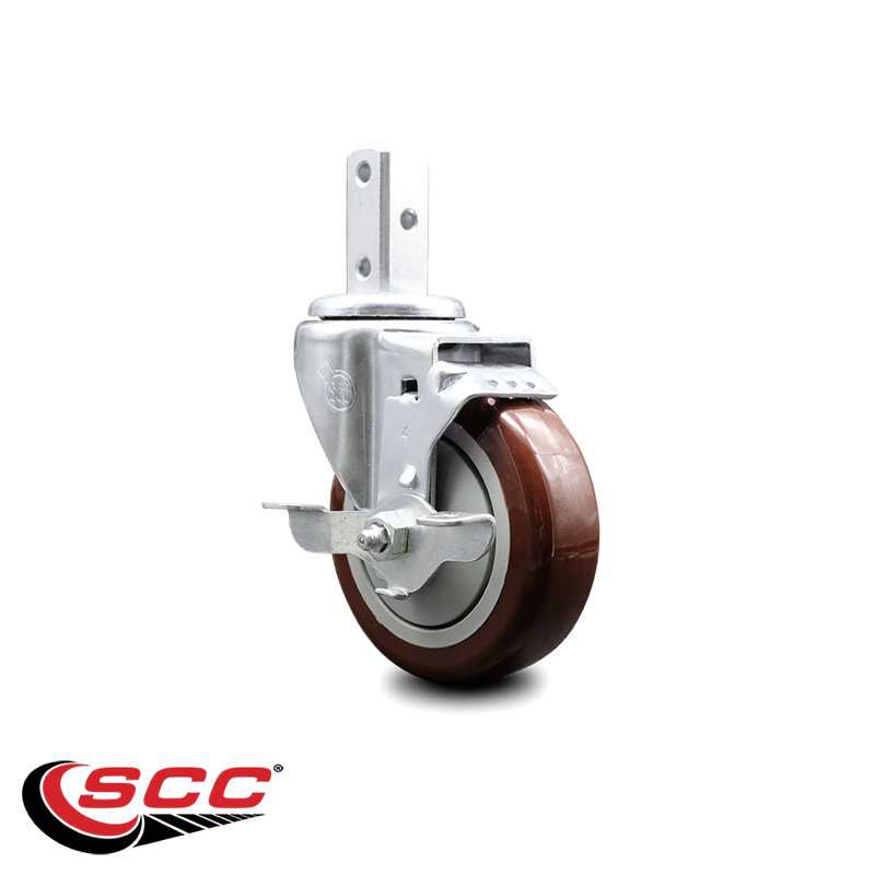 Polyurethane Caster, Maroon