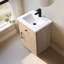 Ensemble de meuble-lavabo autoportant à simple cuve 24 po avec plateau en céramique Avignon-114248498