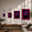 Magenta Anemone Botanical - Framed Print-652156032-652156044