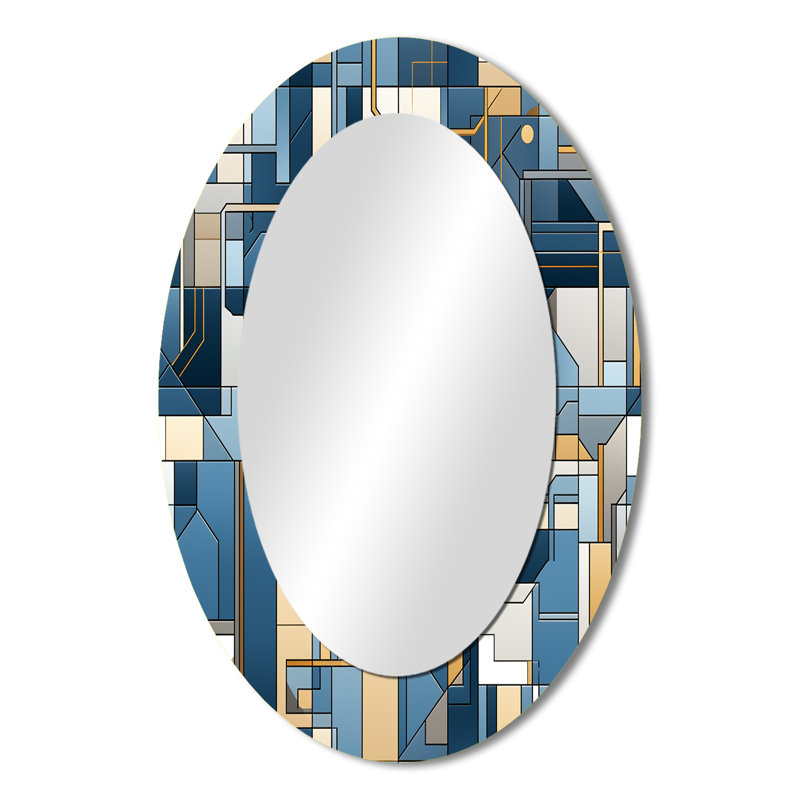 Miroir mural Earthy Cobalt, H 36 po x l 24 po