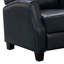 Fauteuil inclinable en cuir, bleu marine-188580320