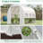 Outsunny Walk-In Tunnel Greenhouse With Zippered Mesh Door And 8 Mesh Windows-114766837-114766840