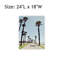 "Blue Path To Huntington Beach", art mural 24 x 18 pouces
