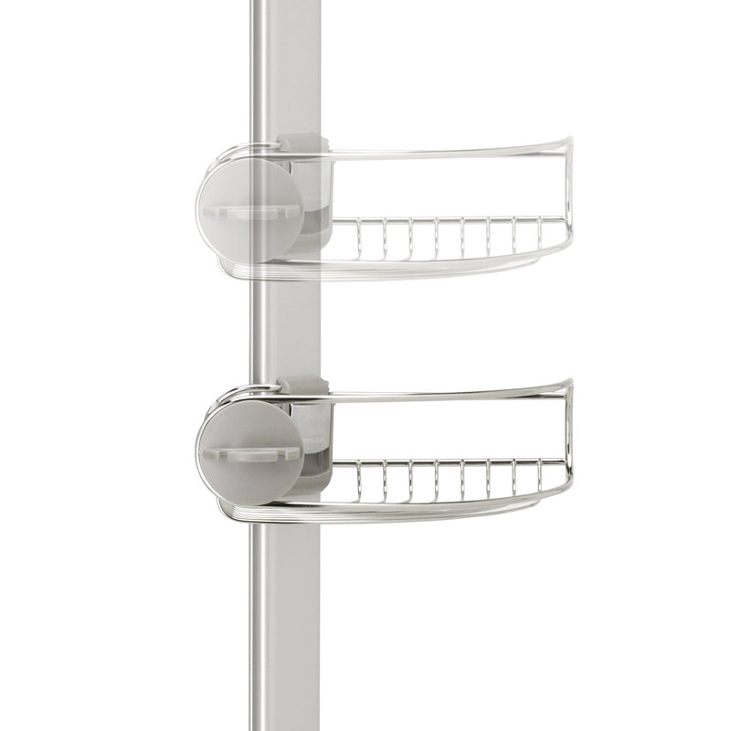 Stainless Steel Adjustable Tension Mount Shower Caddy