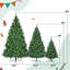 Arbre de Noël artificiel pin 8 pi pré-éclairé, 8 pièces