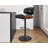 George Oliver Swivel Modern PU Leather Adjustable Height Bar Stools with Back,Black-1506815600