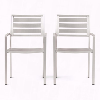 Outdoor Modern Aluminum Dining Chair Set