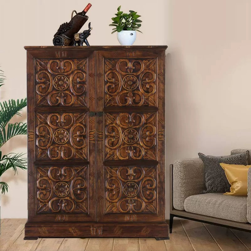 Solid Wood Accent Cabinet