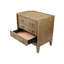 Table de chevet 3 tiroirs Latte Finish