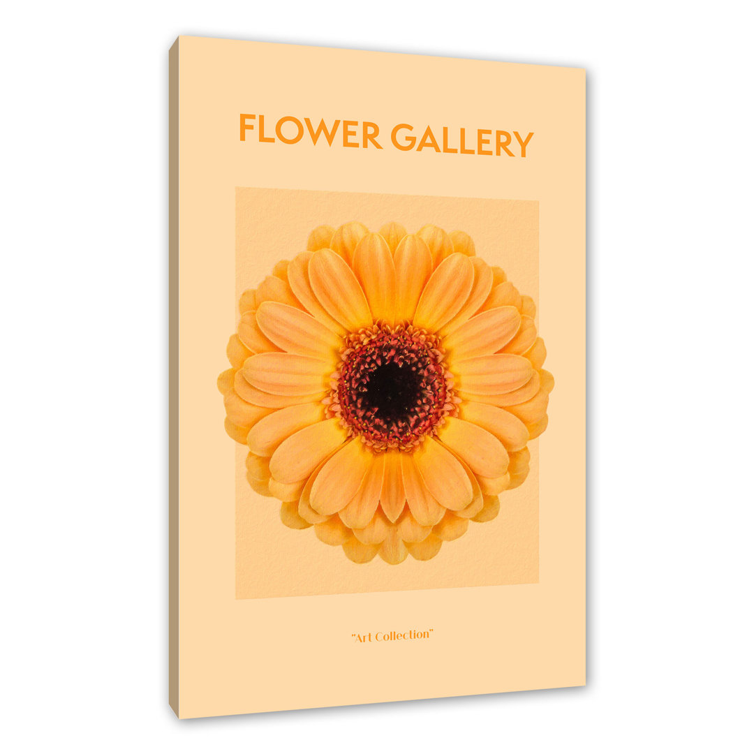 Leinwandbild - Orange Gerbera II