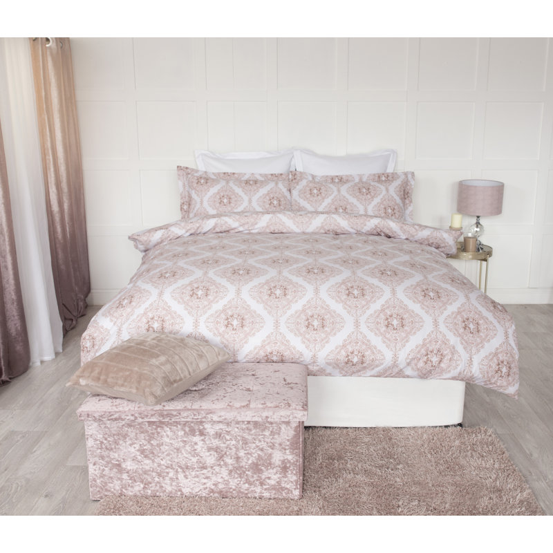 Ava Cotton Geometric Shapes Duvet Cover Set with Pillowcases, King Duvet Cover + 2 Standard Pillowcases
