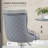 Upholstered Adjustable Height Counter Stool with Metal Frame