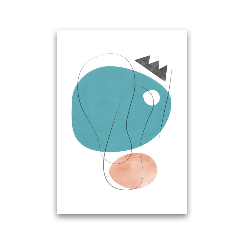 Abstraction With Grey Lines IV - Print, No Framed, Wrapped Canvas, 84 cm H x 59.4 cm W x 4 cm D