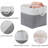 Cube Storage Bins, 6 Pack Large Collapsible Fabric Storage Bin With Ropes, Foldable Storage Cubes For Home, Office,Closet, Clothes, Toys Organizer-752272066