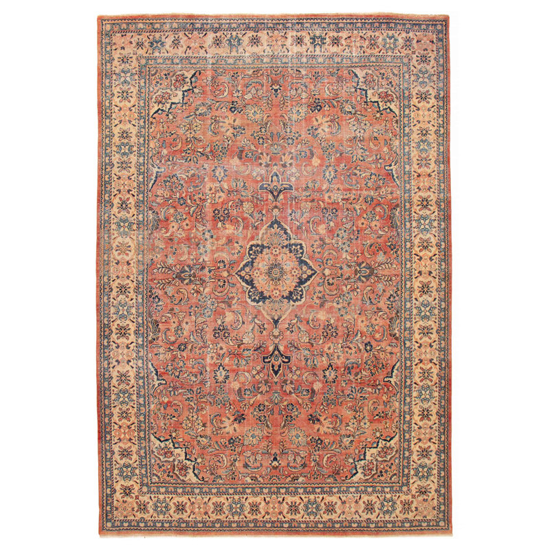 Tapis unique en cuivre rétro 8 pi 7 po x 12 pi 10 po One Of A Kind Antalya