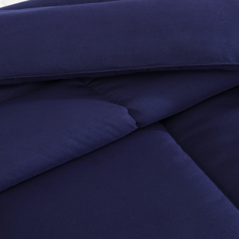 Édredon en duvet synthétique toutes saisons, Double / Grand, Bleu vareuse