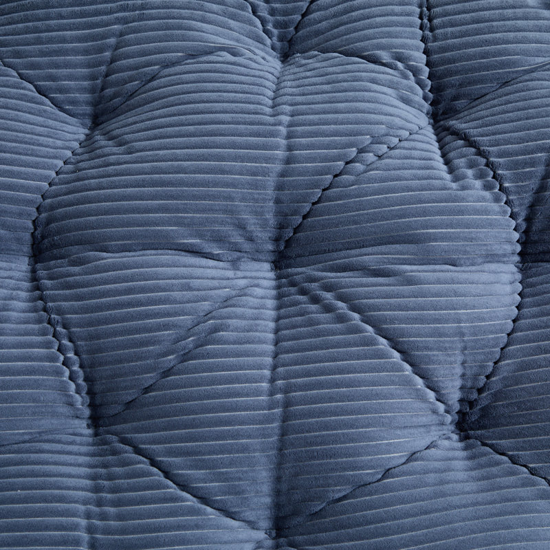 Comfortable Ergonomic Papasan Chair with 360° Swivel and Thick Cushion for Indoor/Outdoor Use, Navy