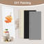 Porte intérieure de grange coulissante à panneaux 84 po H 84 po avec ensemble de quincaillerie (avec fermeture en douceur incluse)-126755991-131138334