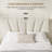 Velvet Upholstered Platform Bed Frame With Tufted Headboard And Nailhead Trim, Adjustable Height, No Box Spring Needed-910085855-910085853